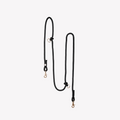 Hands-Free Braided Dog Leash in Black