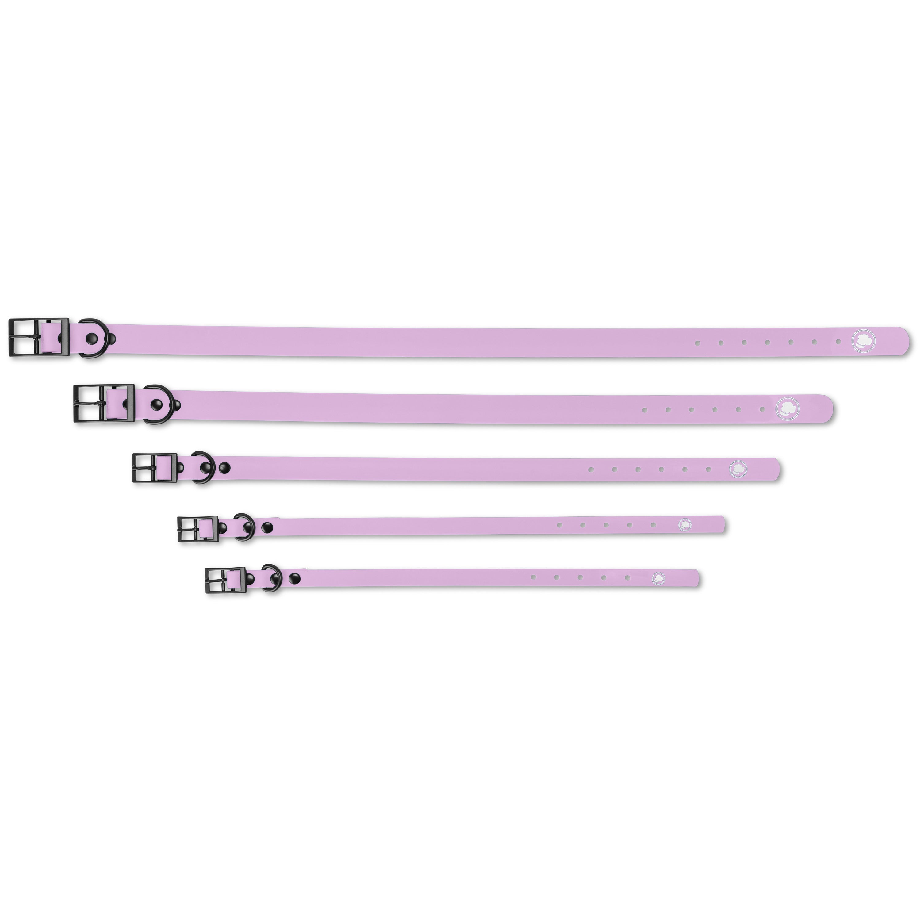Blush Pink Weather and Odor Resistant Dog Collar