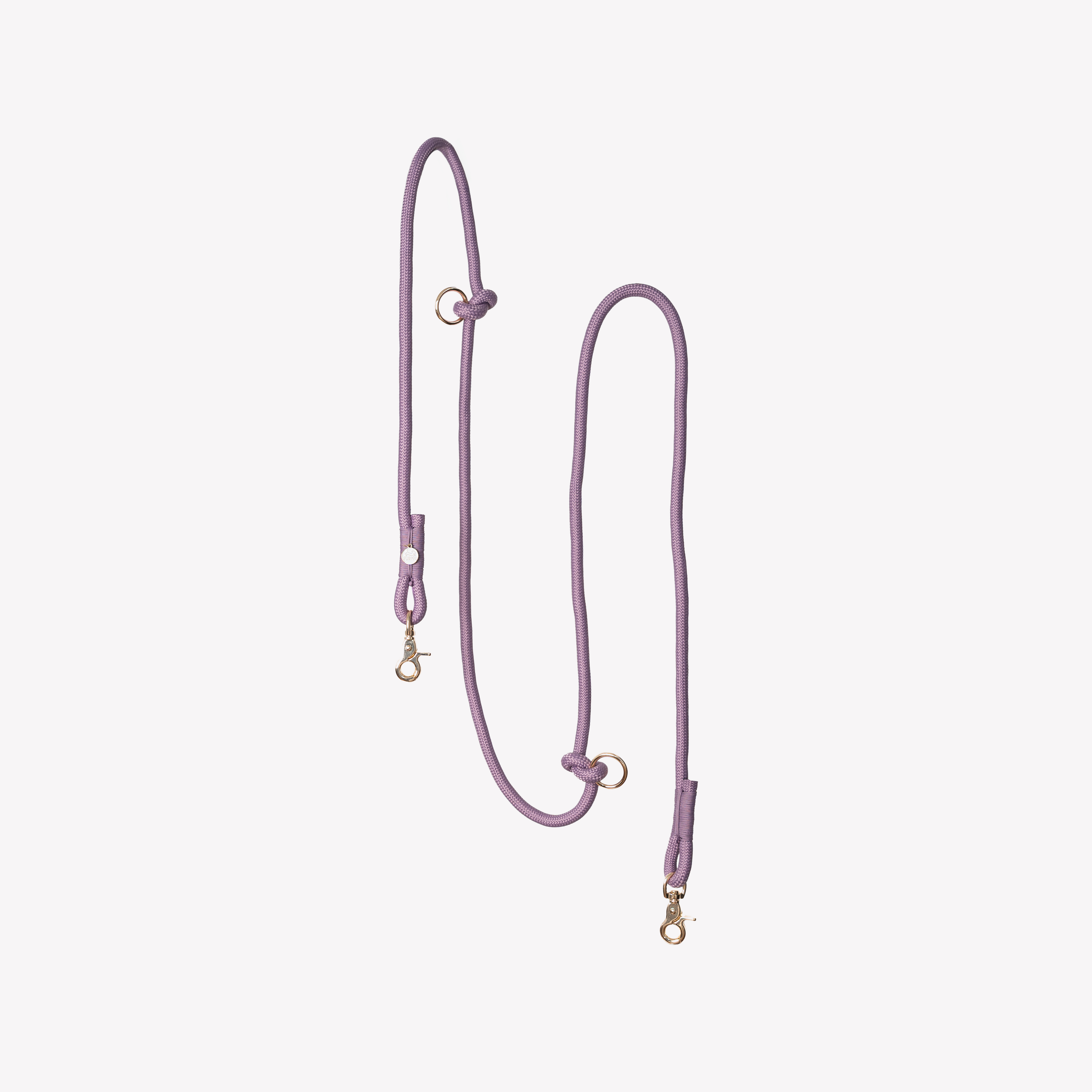 Hands-Free Braided Dog Leash in Lilac