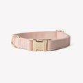 Canvas Dog Collar in Baby Pink