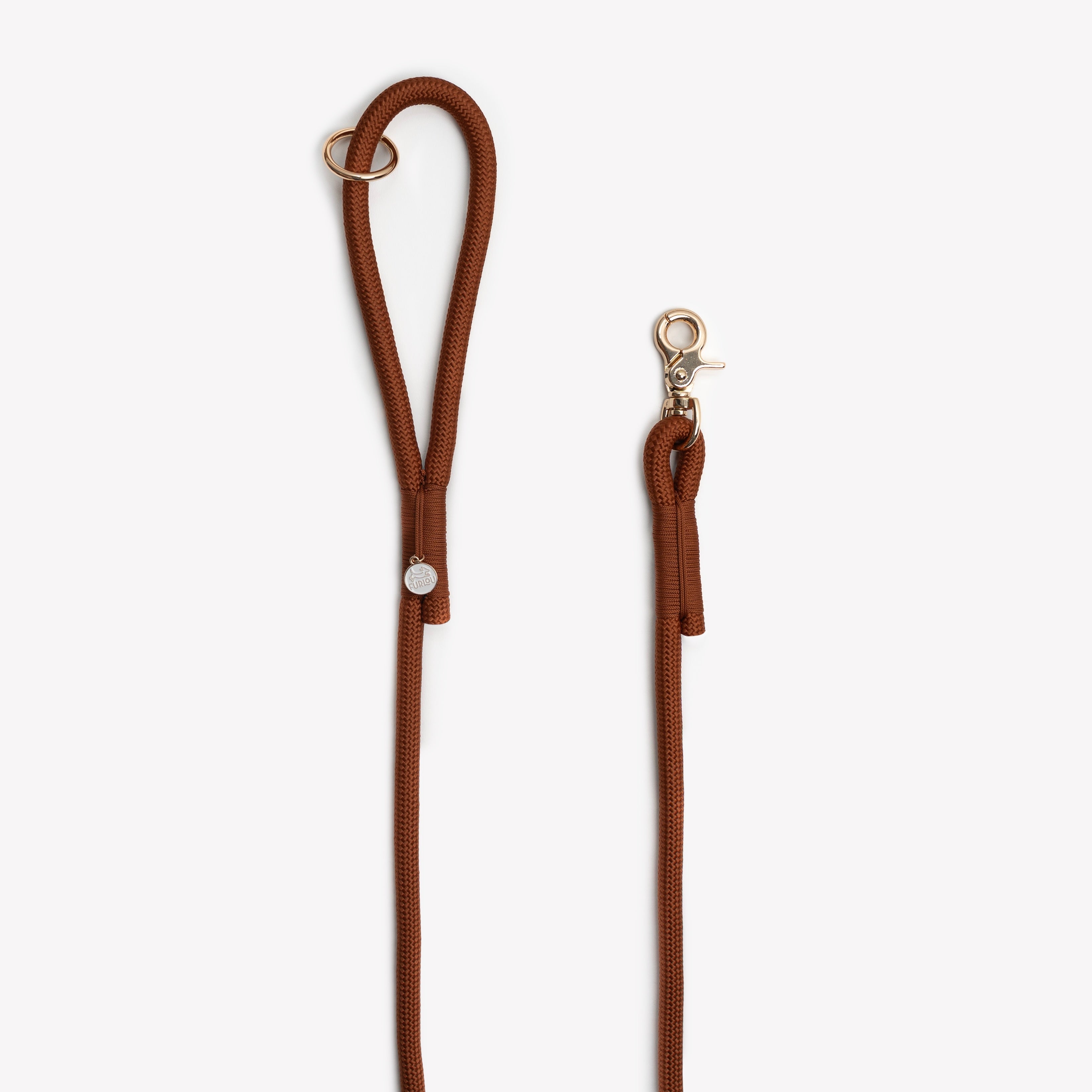 Braided Rope Dog Leash in Clay