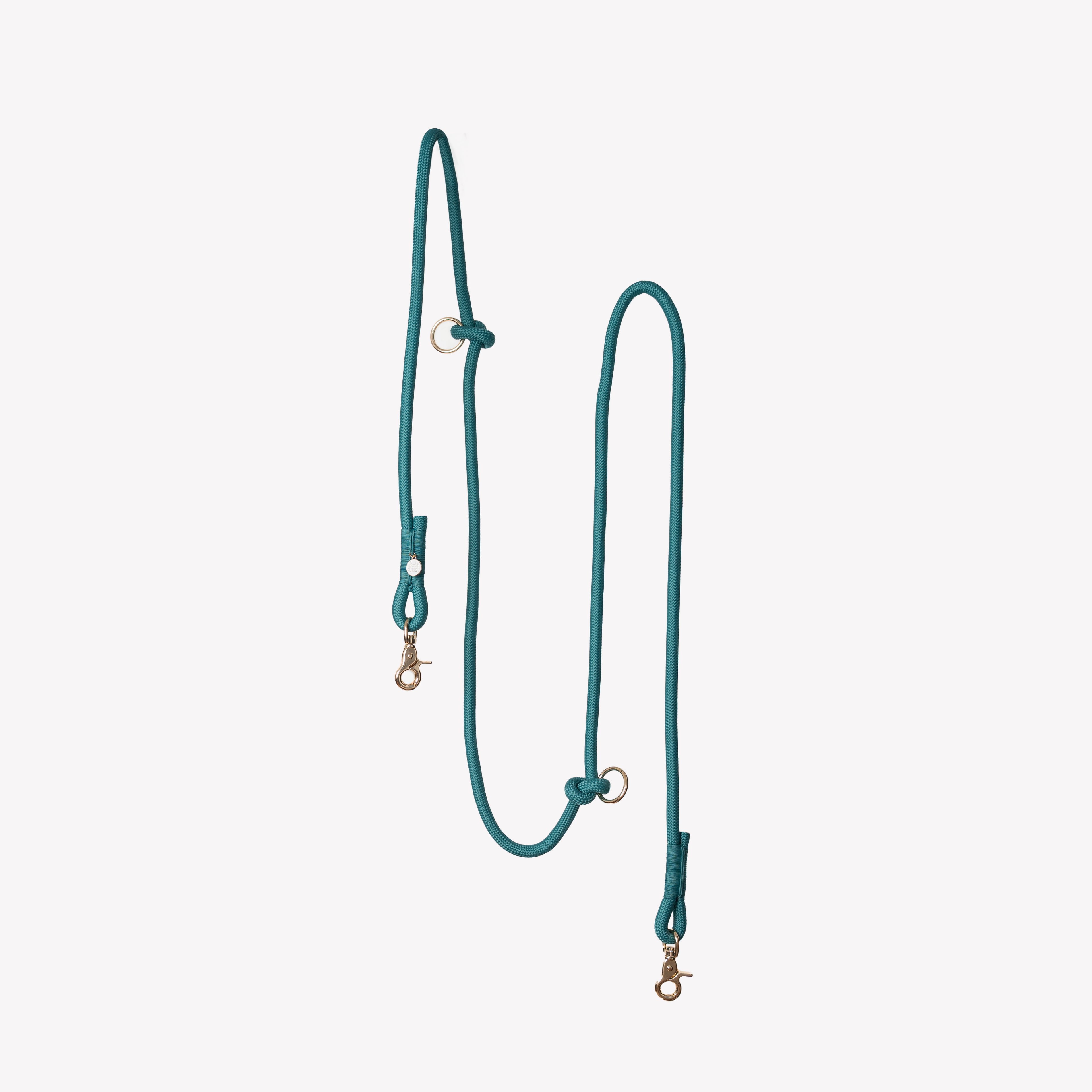 Hands-Free Braided Dog Leash in Blue