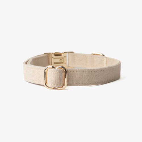 Canvas Dog Collar in Tan