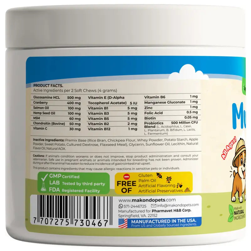 12-in-1 Dog Multivitamin – 120 Soft Chews