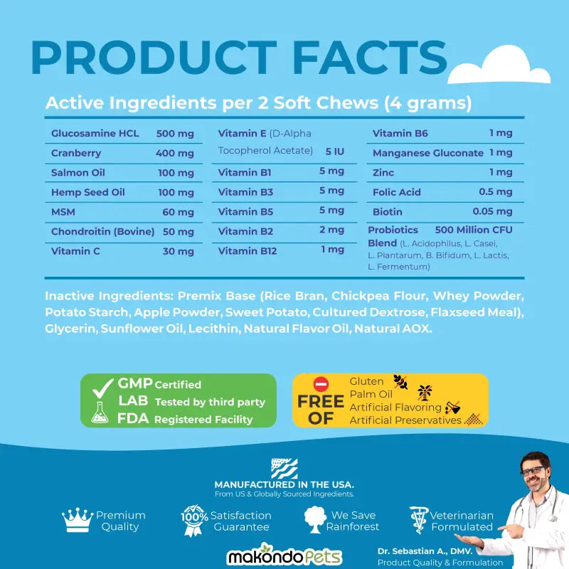 12-in-1 Dog Multivitamin – 120 Soft Chews
