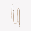 Hands-Free Braided Dog Leash in Tan