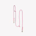 Hands-Free Braided Dog Leash in Pink