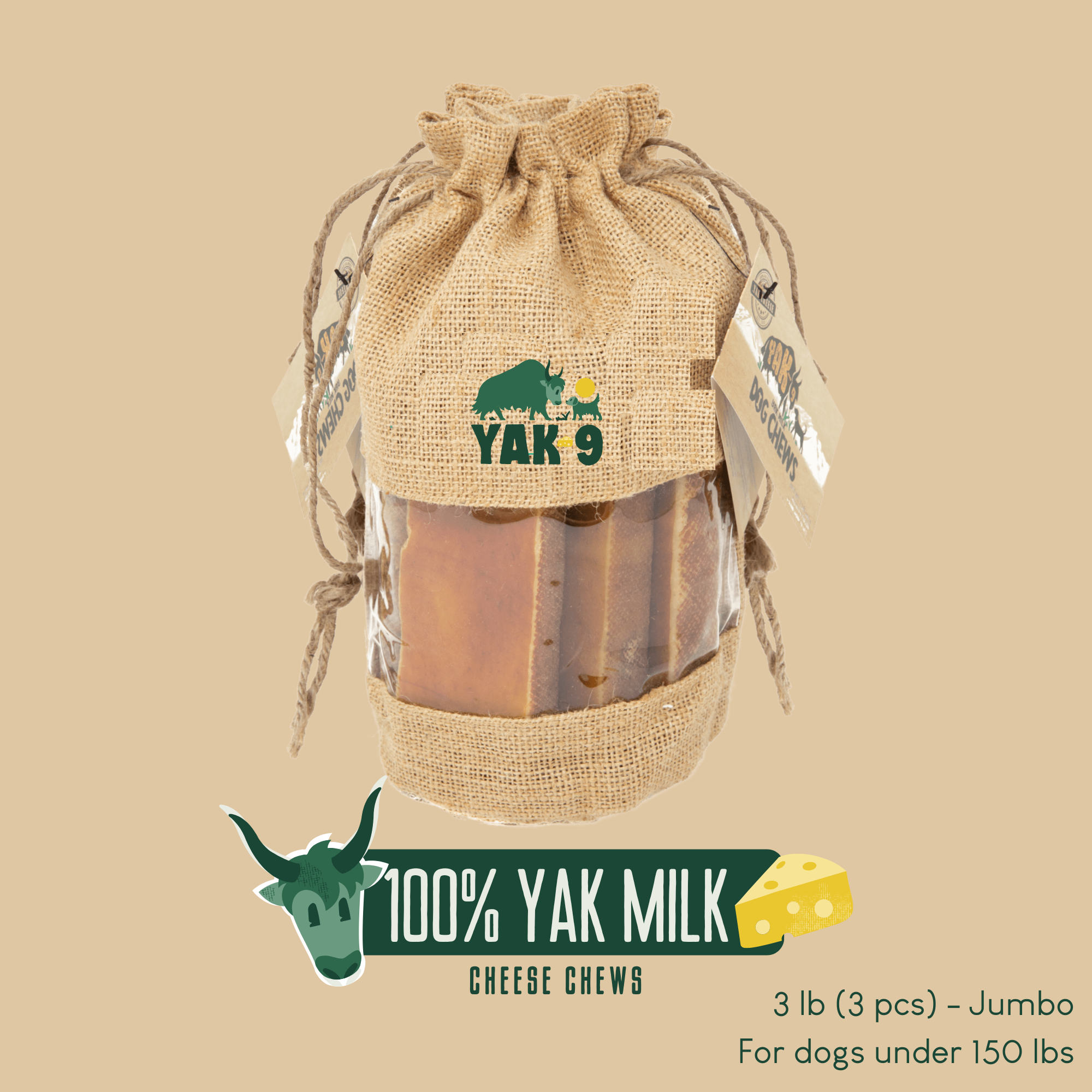 Yak9 Chews - 100% Yak Milk