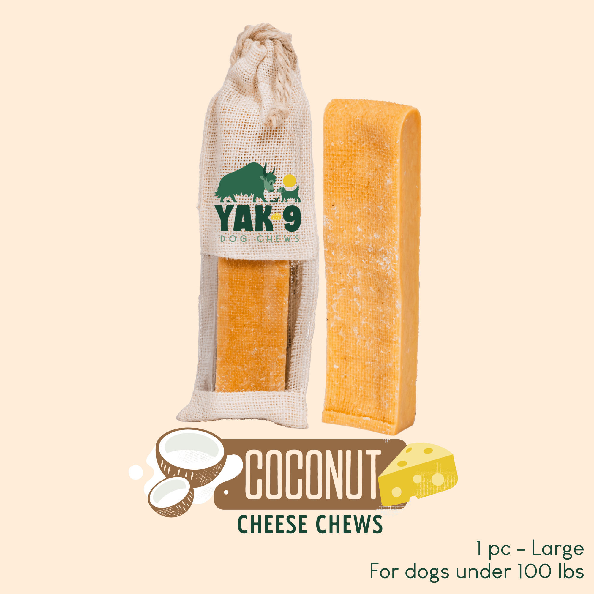 Yak9 Chews - Coconut Cheese