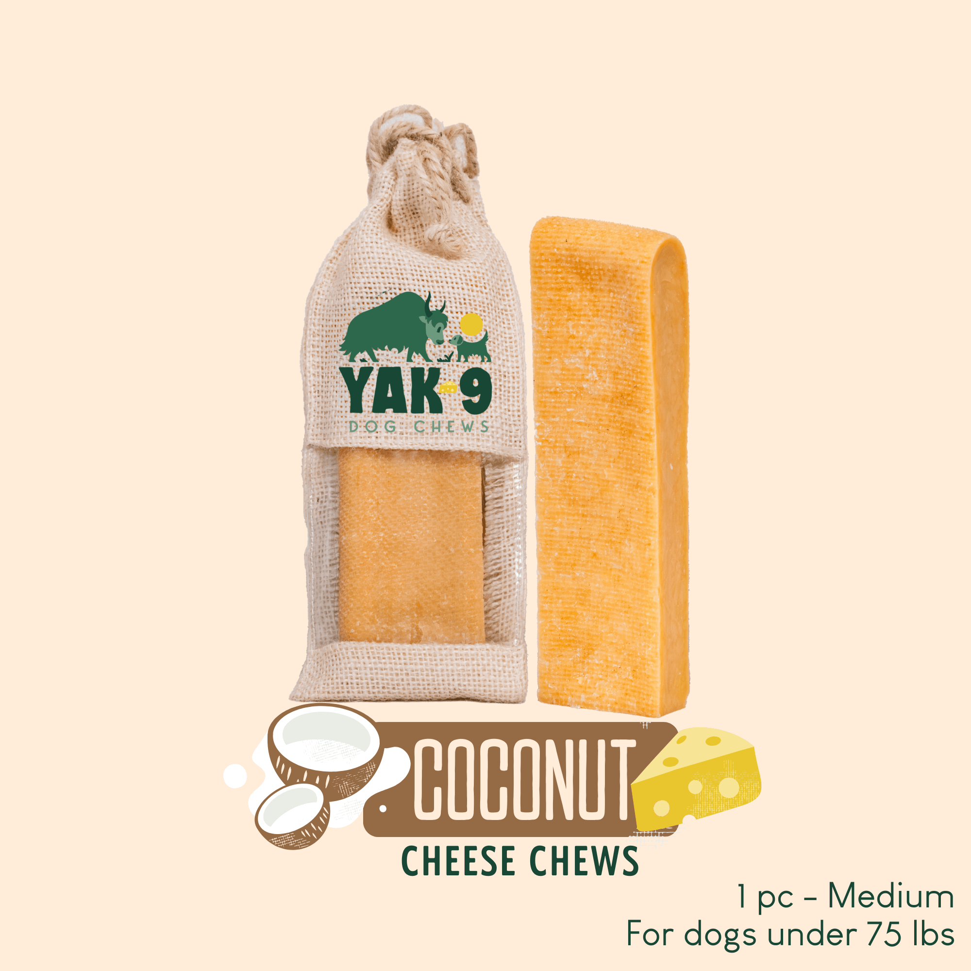 Yak9 Chews - Coconut Cheese