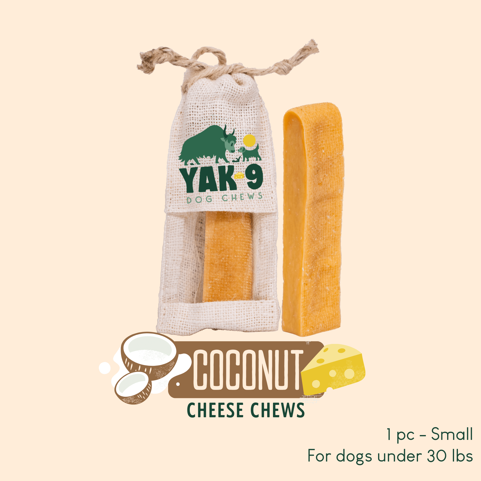 Yak9 Chews - Coconut Cheese