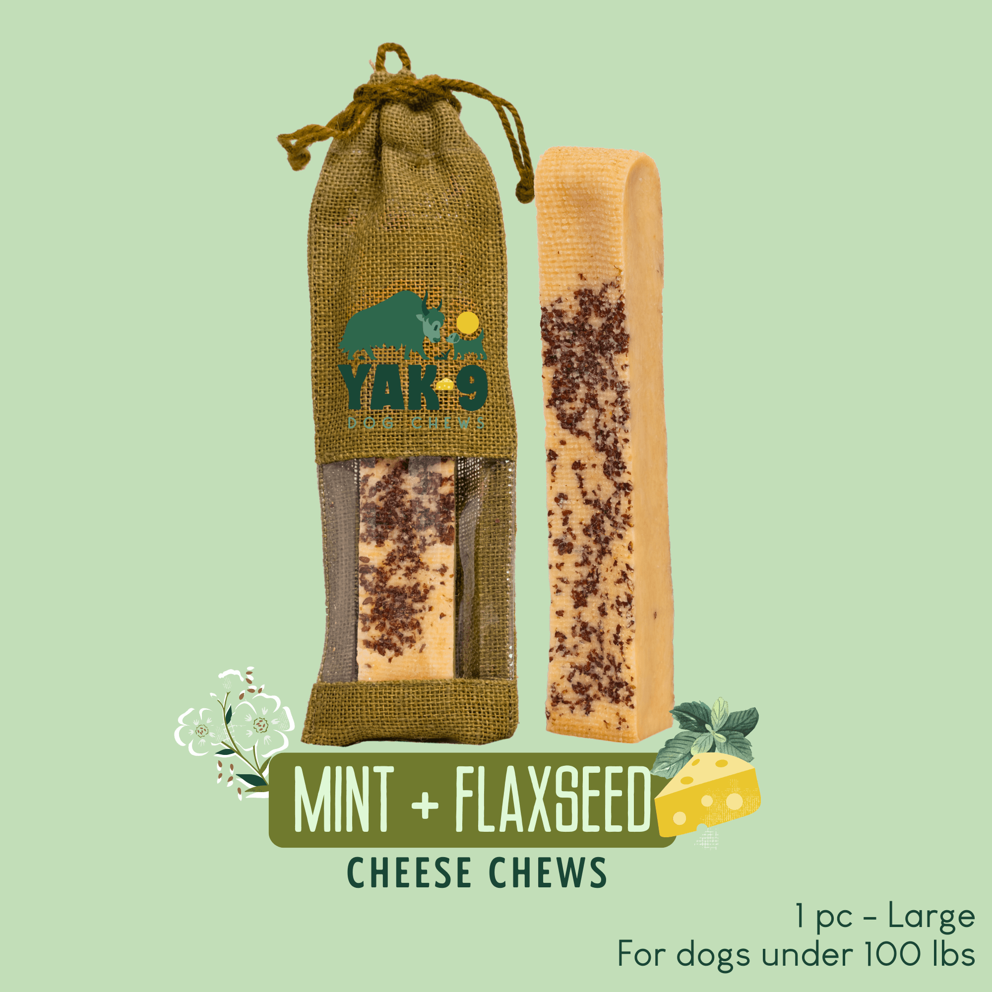 Yak9 Chews - Flaxseed & Mint