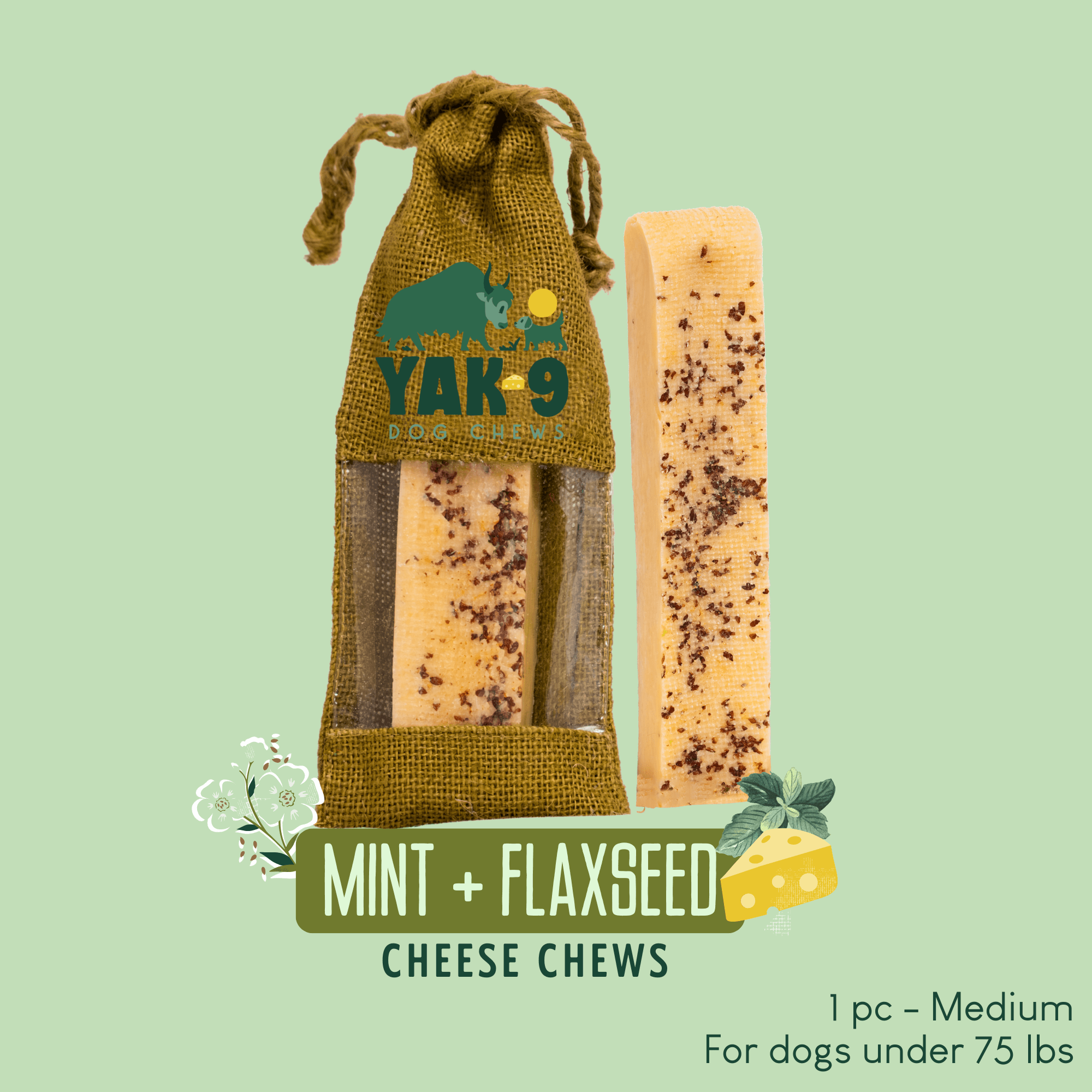 Yak9 Chews - Flaxseed & Mint