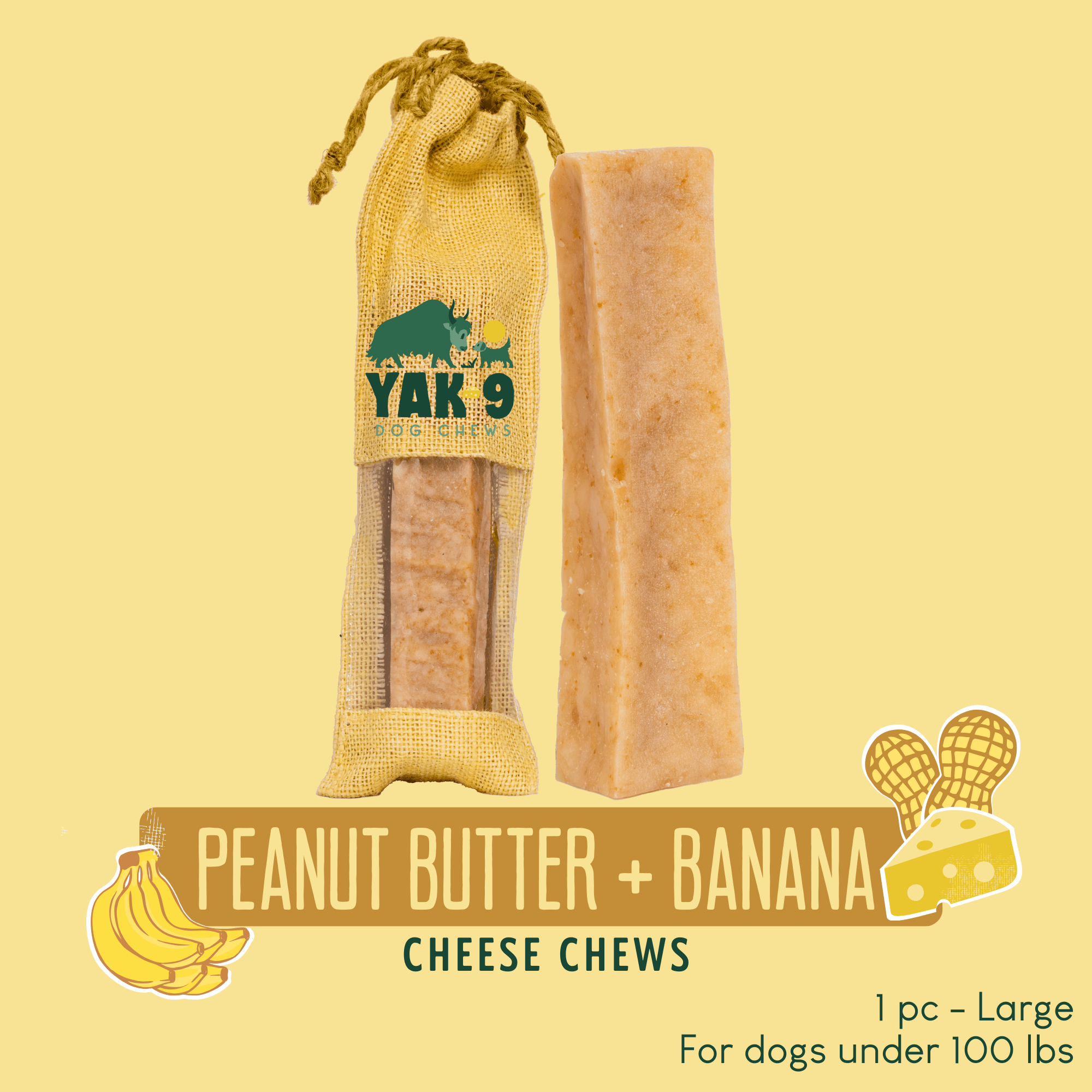 Yak9 Chews - Peanut Butter Banana