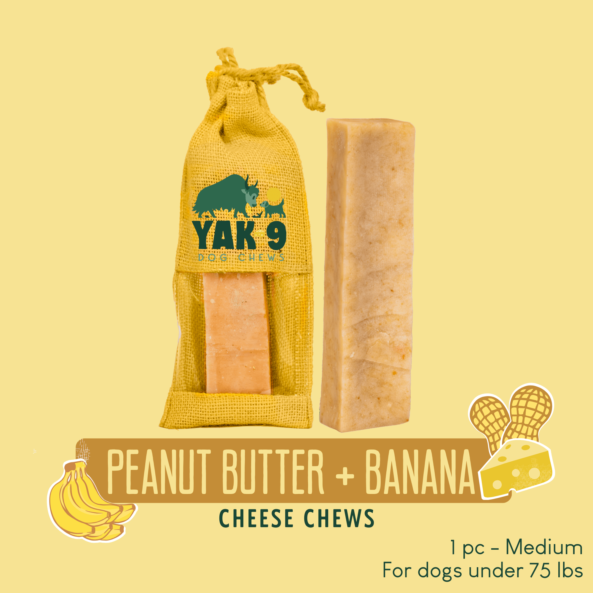 Yak9 Chews - Peanut Butter Banana