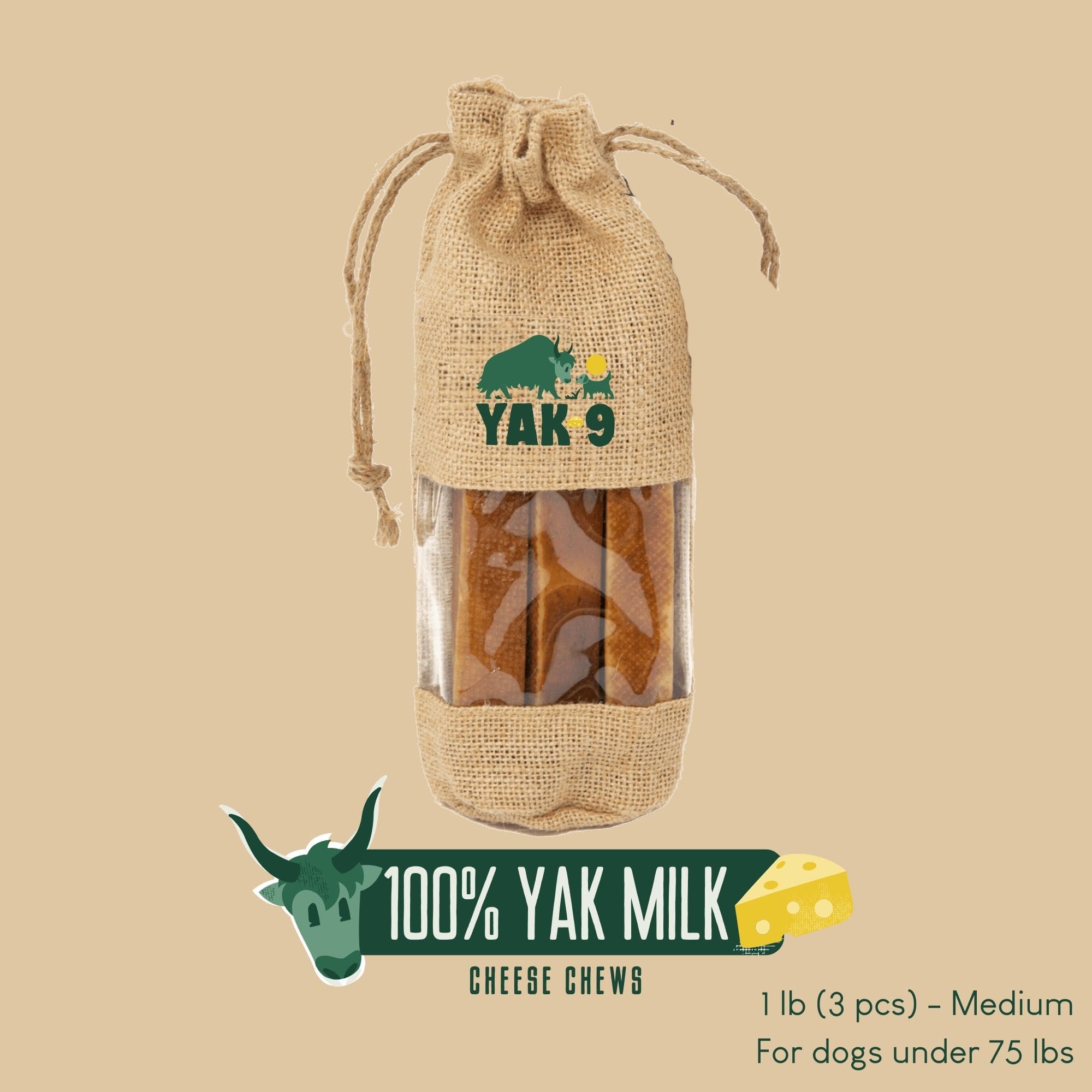 Yak9 Chews - 100% Yak Milk