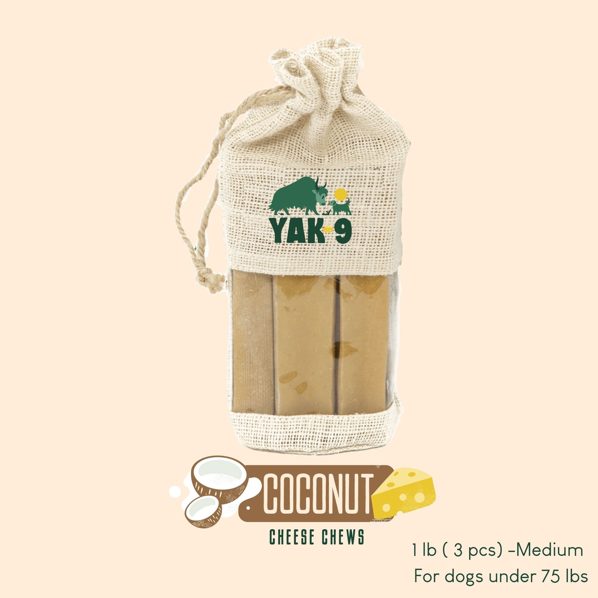 Yak9 Chews - Coconut Cheese
