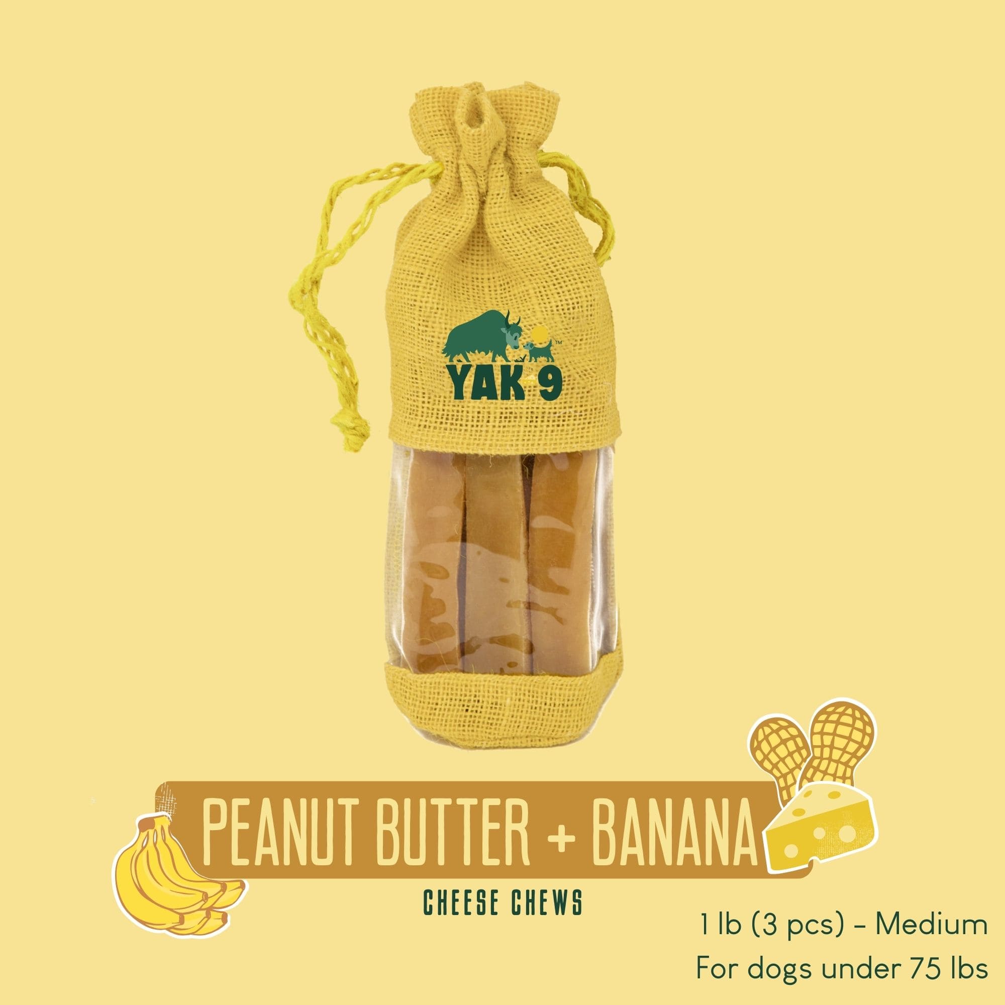 Yak9 Chews - Peanut Butter Banana