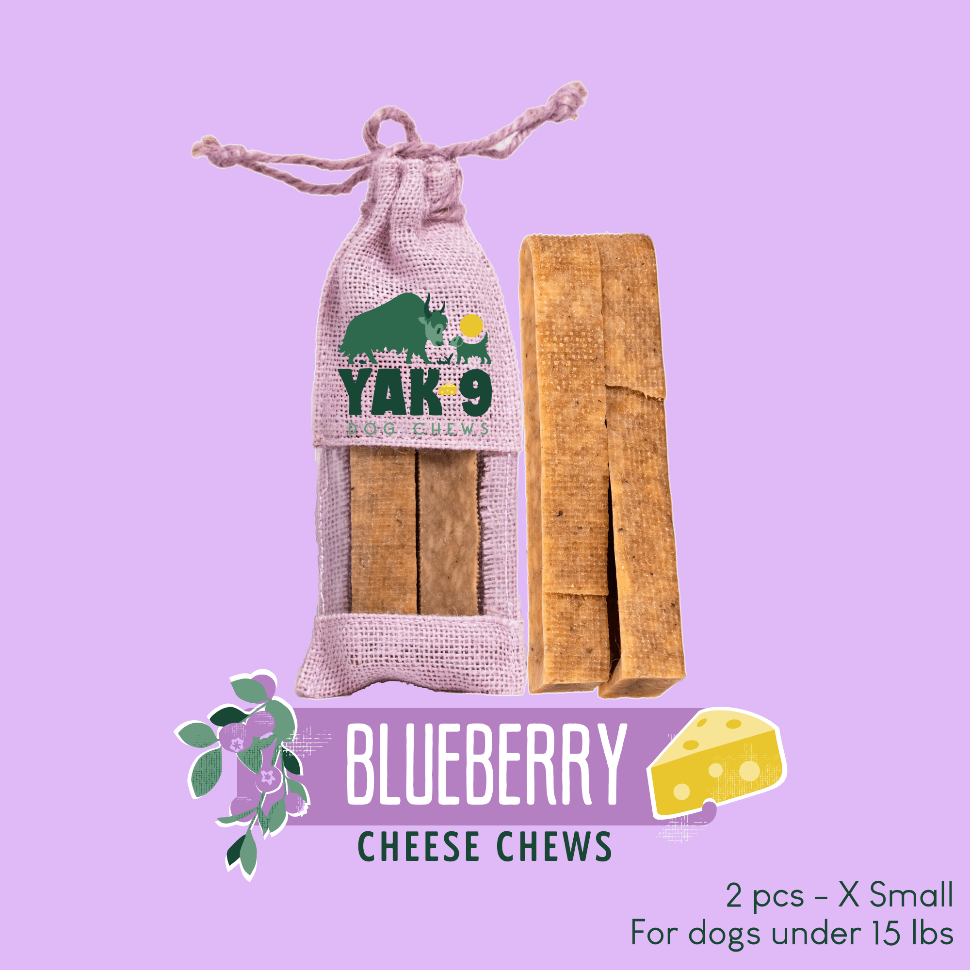 Yak9 Chews - Blueberry