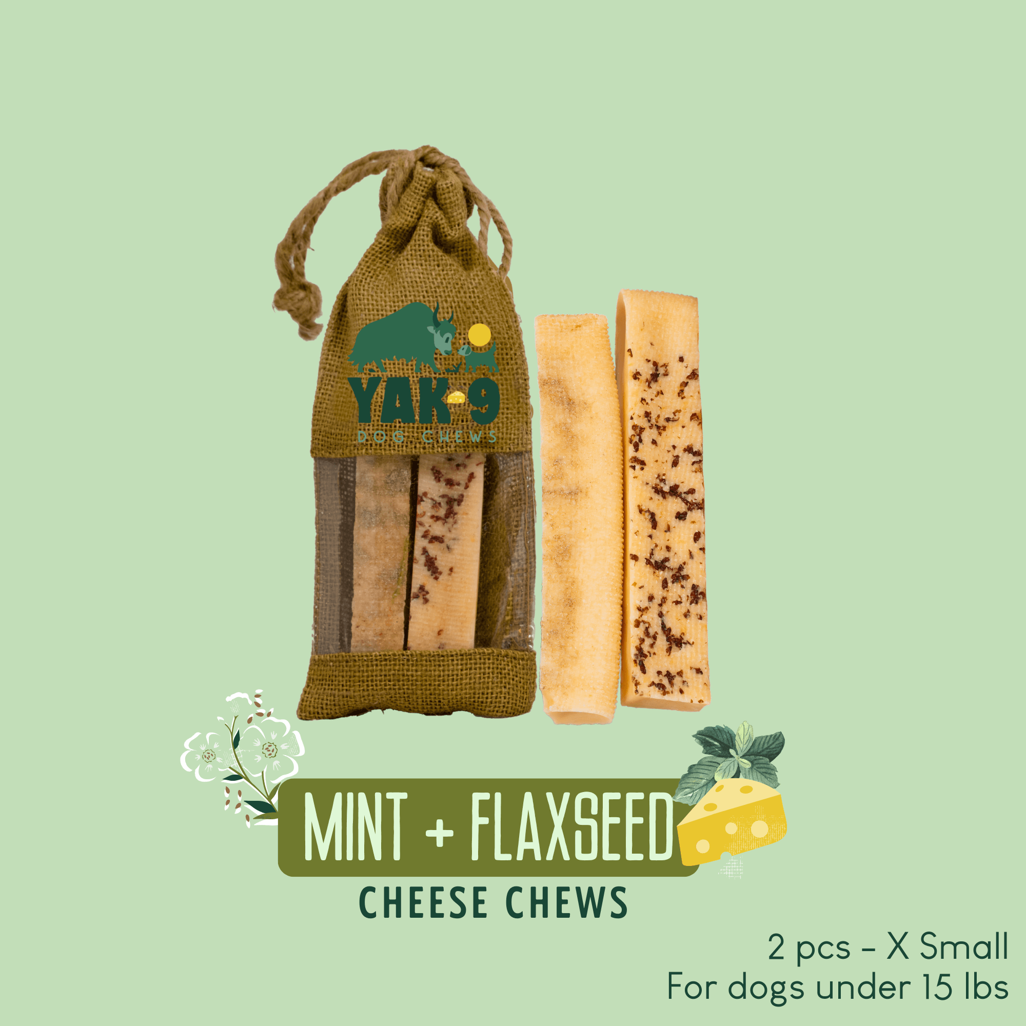 Yak9 Chews - Flaxseed & Mint