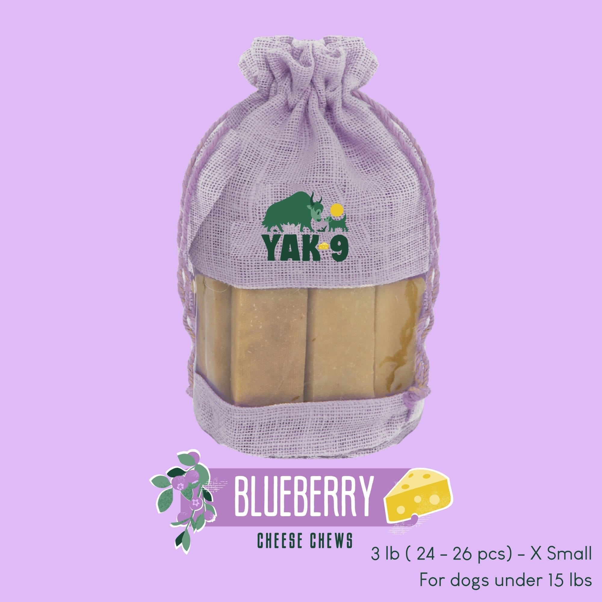 Yak9 Chews - Blueberry