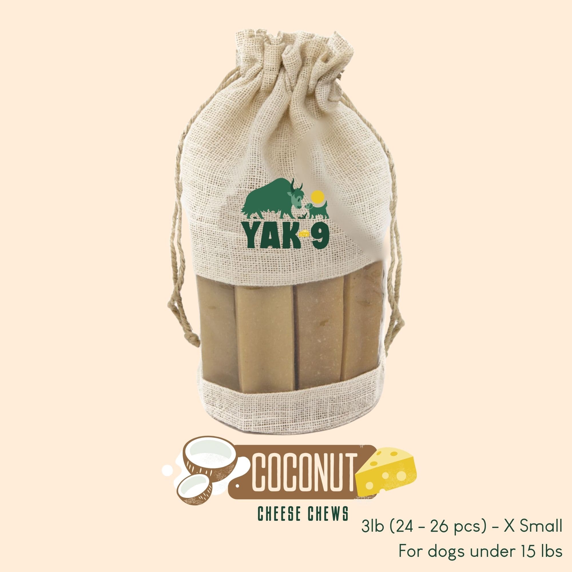 Yak9 Chews - Coconut Cheese
