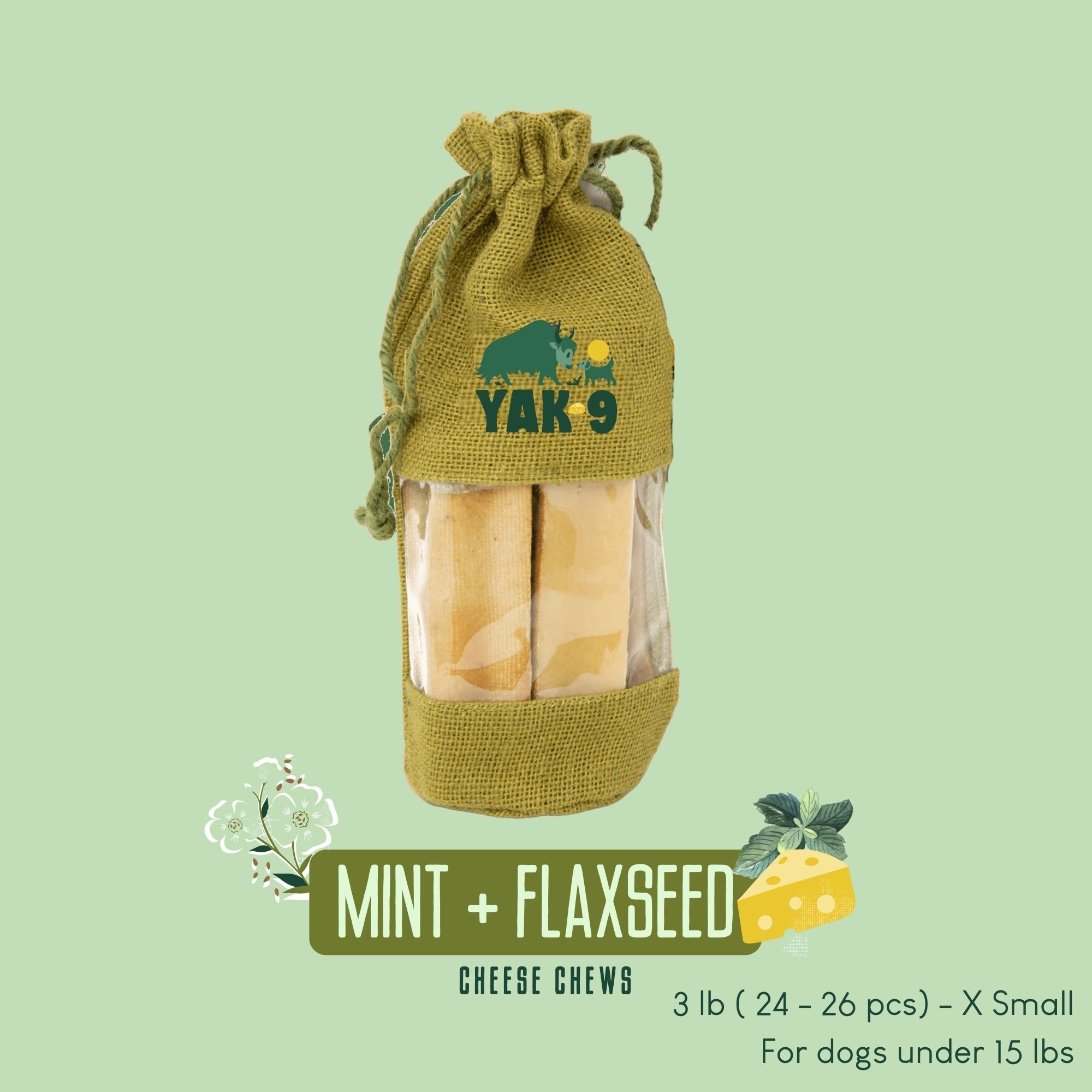 Yak9 Chews - Flaxseed & Mint