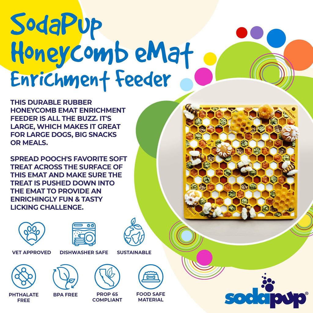SodaPup Honeycomb Emat – Yellow
