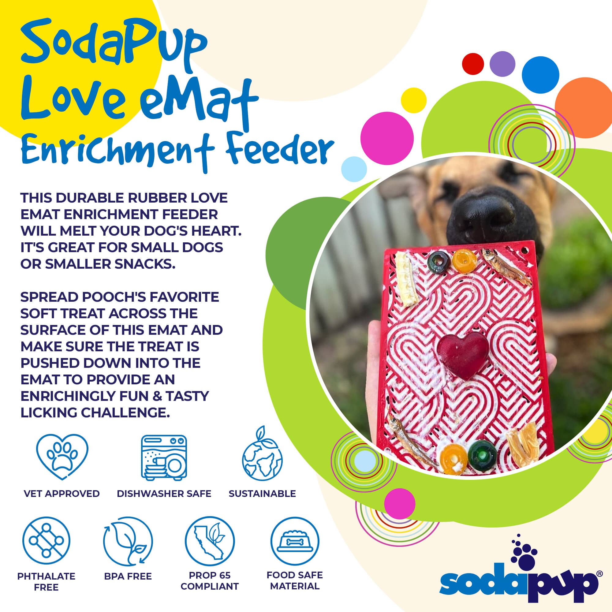 SodaPup Love Emat – Red
