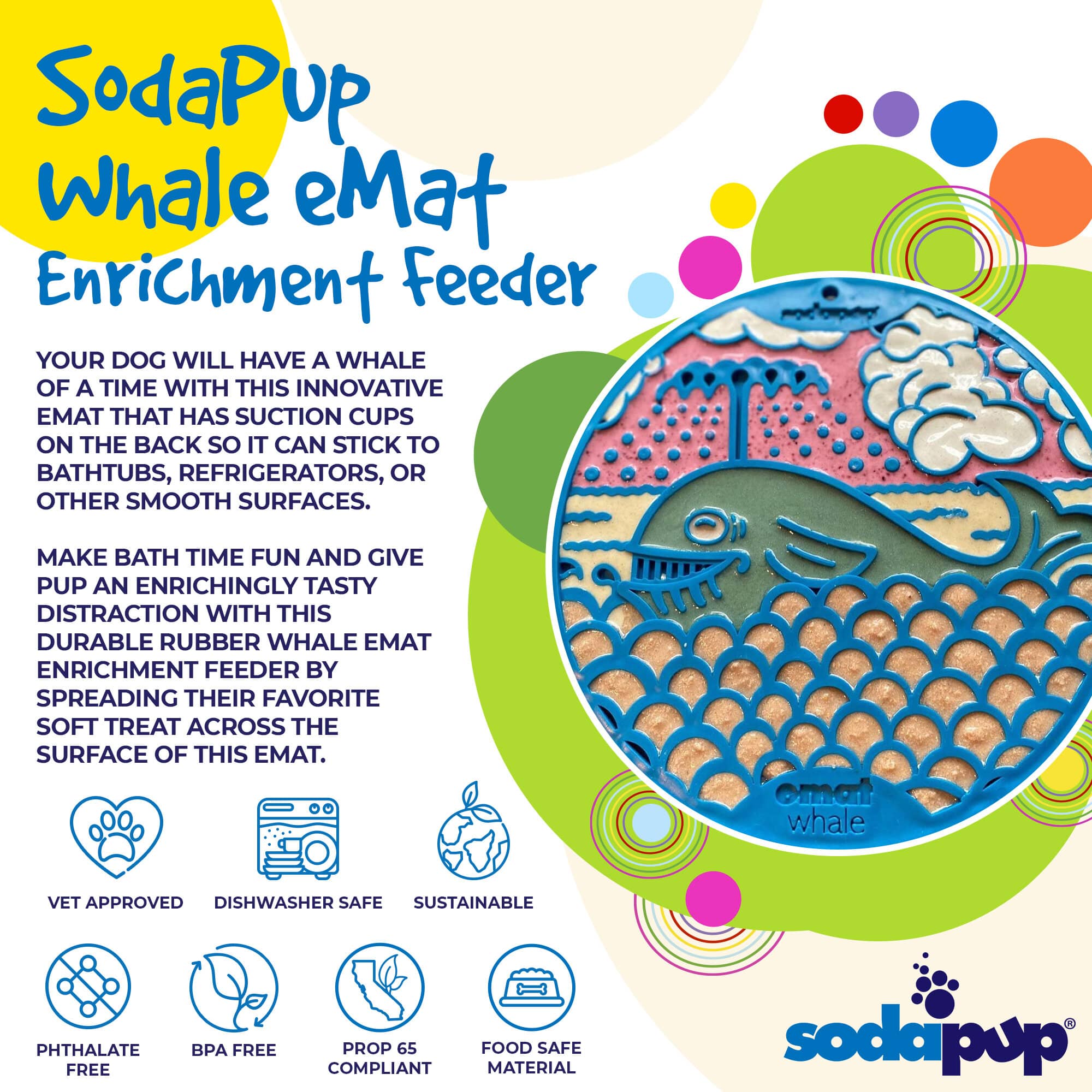 SodaPup Whale Emat – Multiple Colors
