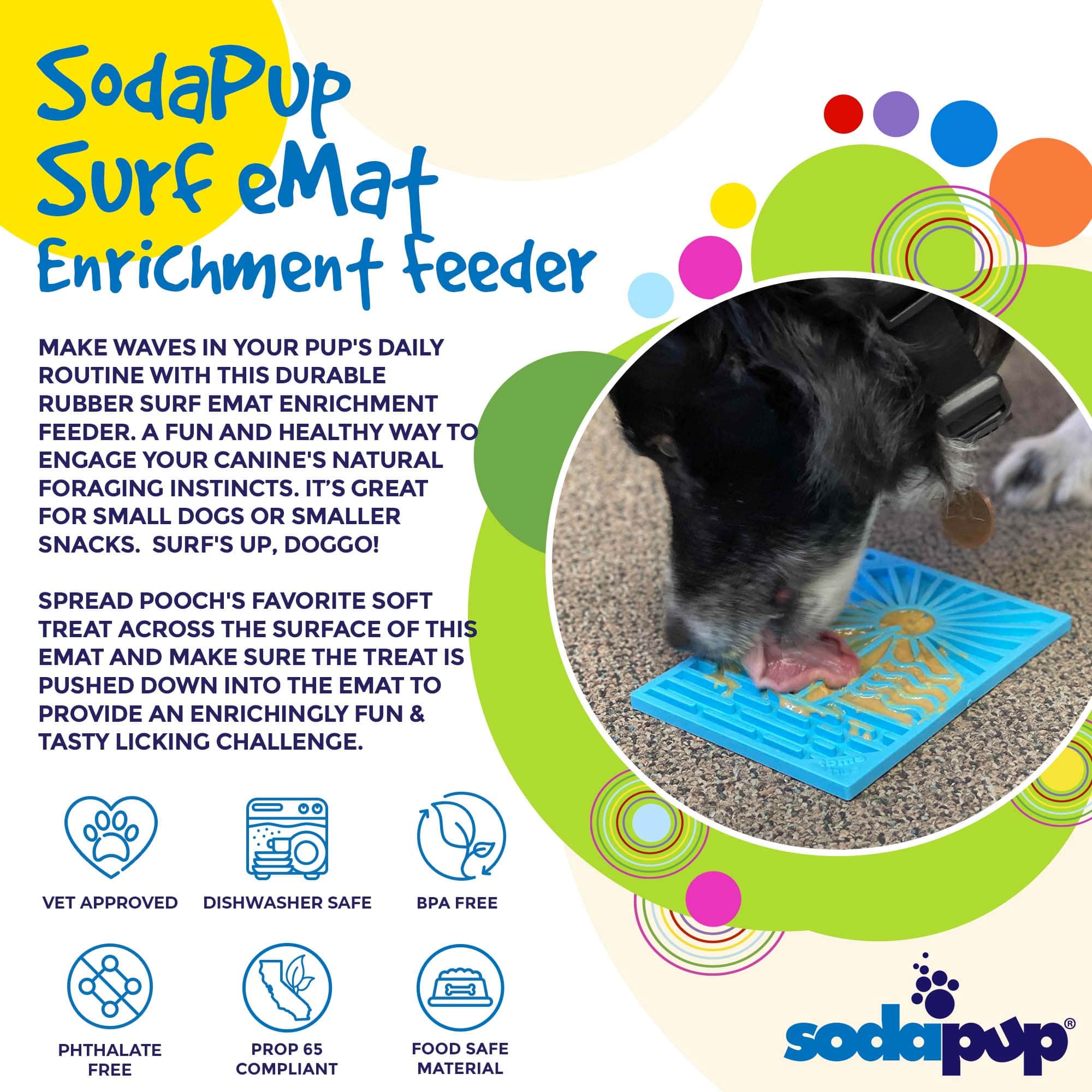 SodaPup Surfs Up Emat – Blue