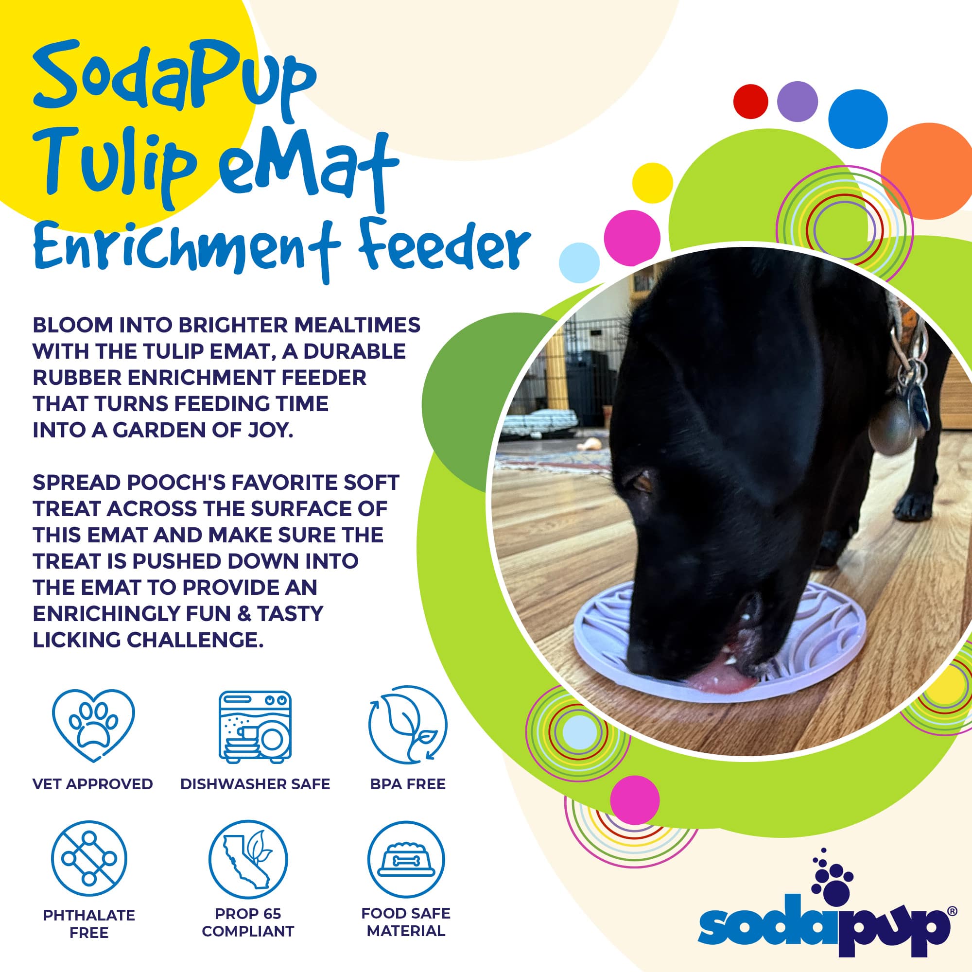 SodaPup Tulip Design Emat – Pastel Purple