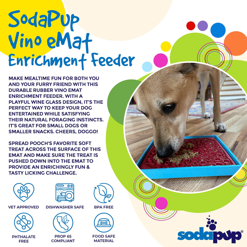 SodaPup Vino Dog Emat – Red