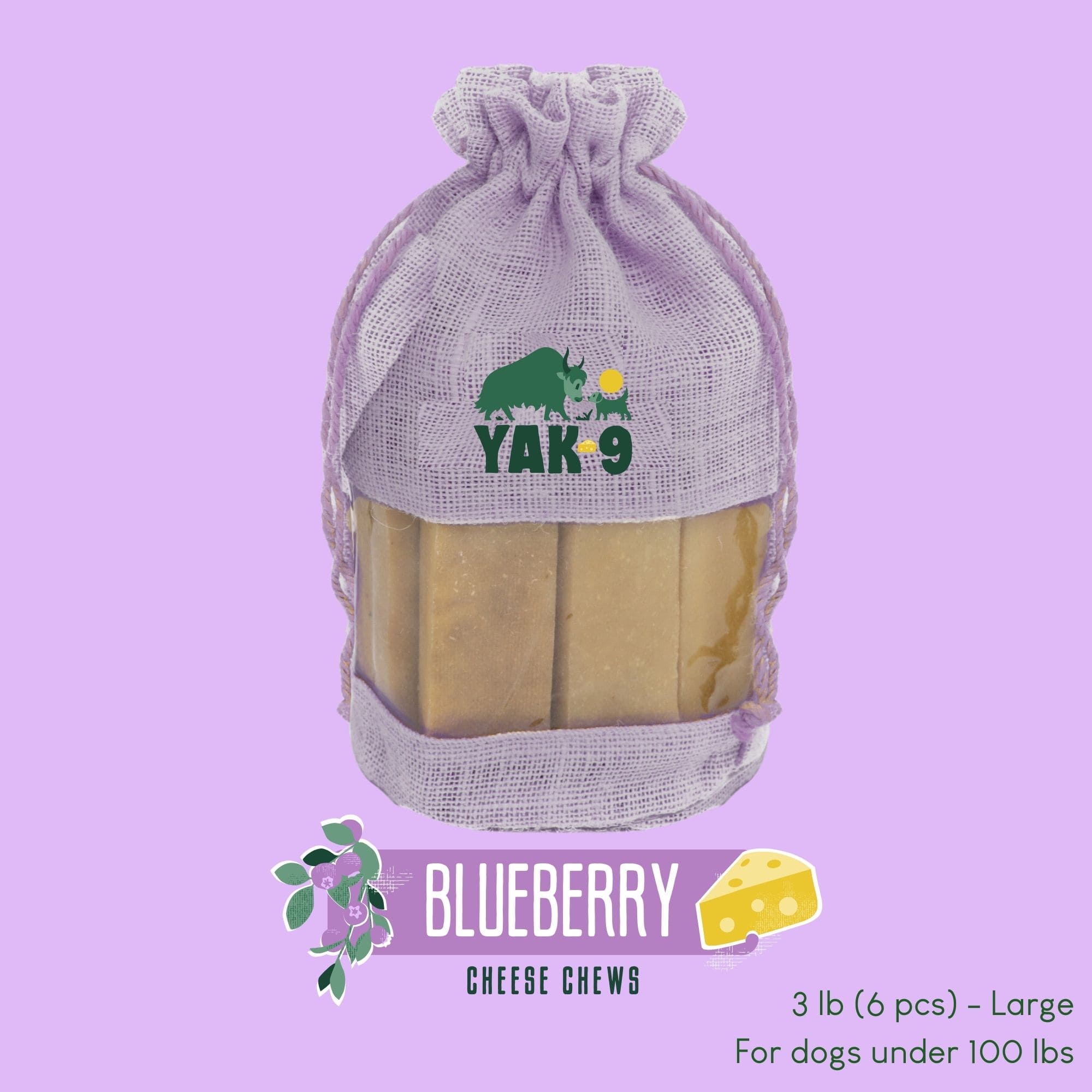 Yak9 Chews - Blueberry