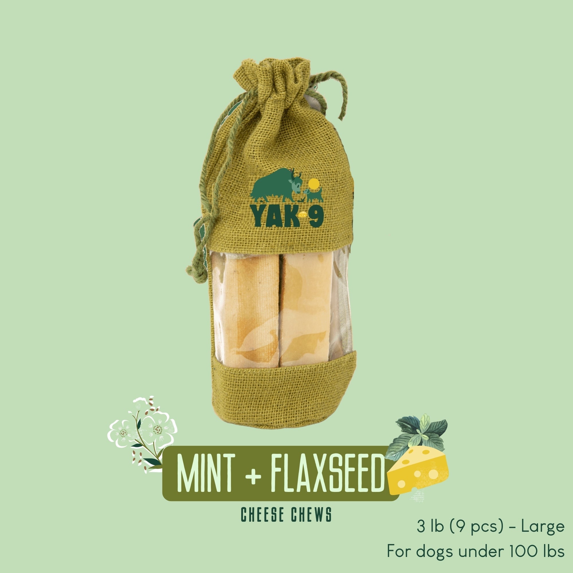 Yak9 Chews - Flaxseed & Mint