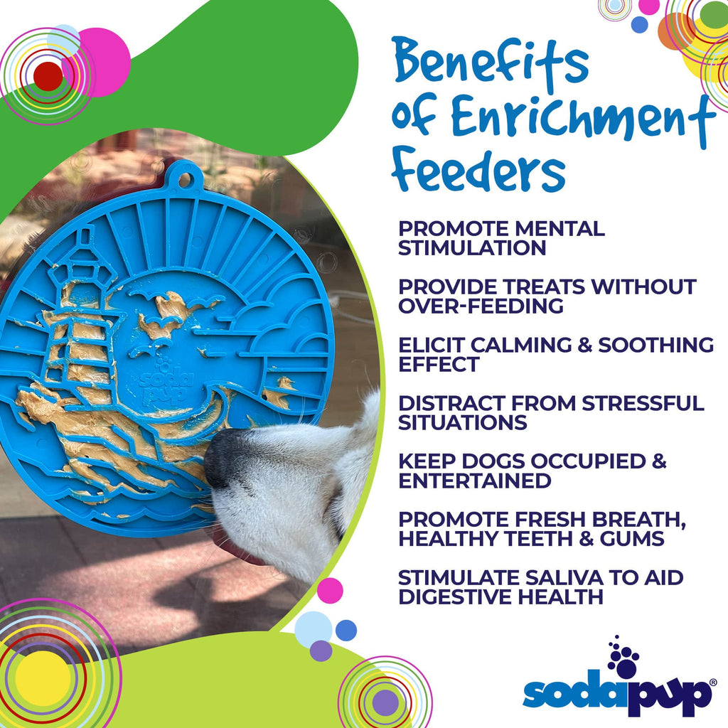 Sodapup Cat & Dog Lighthouse Emat - Blue