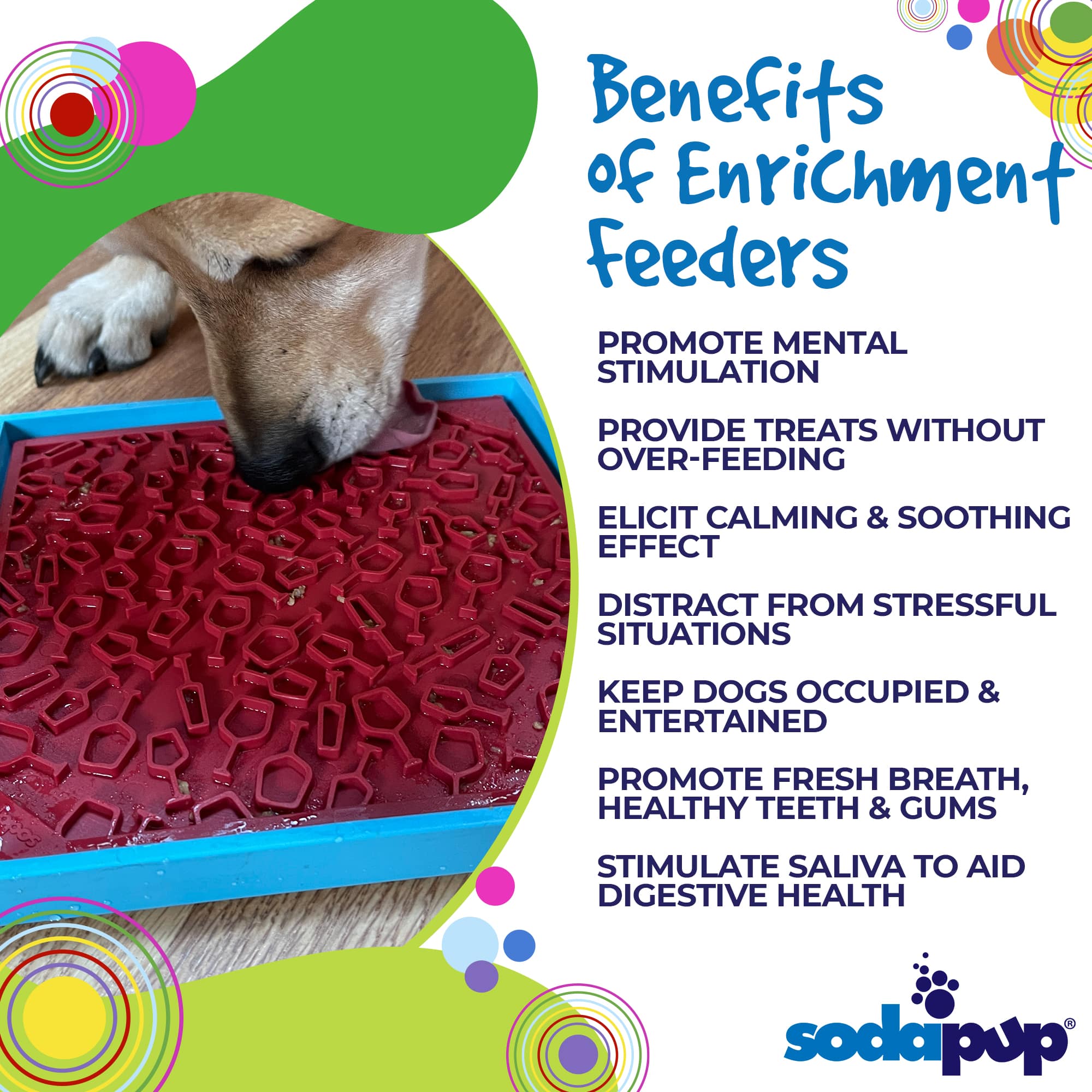 SodaPup Vino Dog Emat – Red