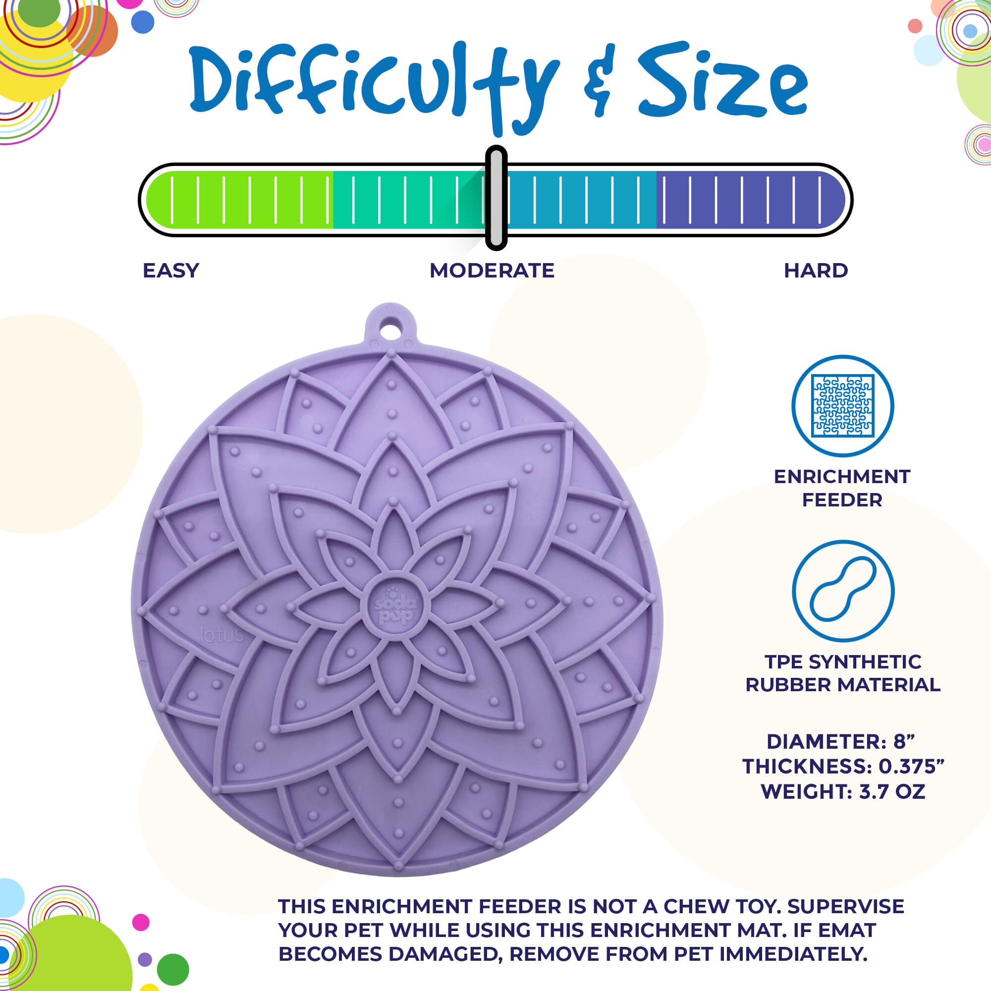 SodaPup Lotus Design Emat – Multiple Colors
