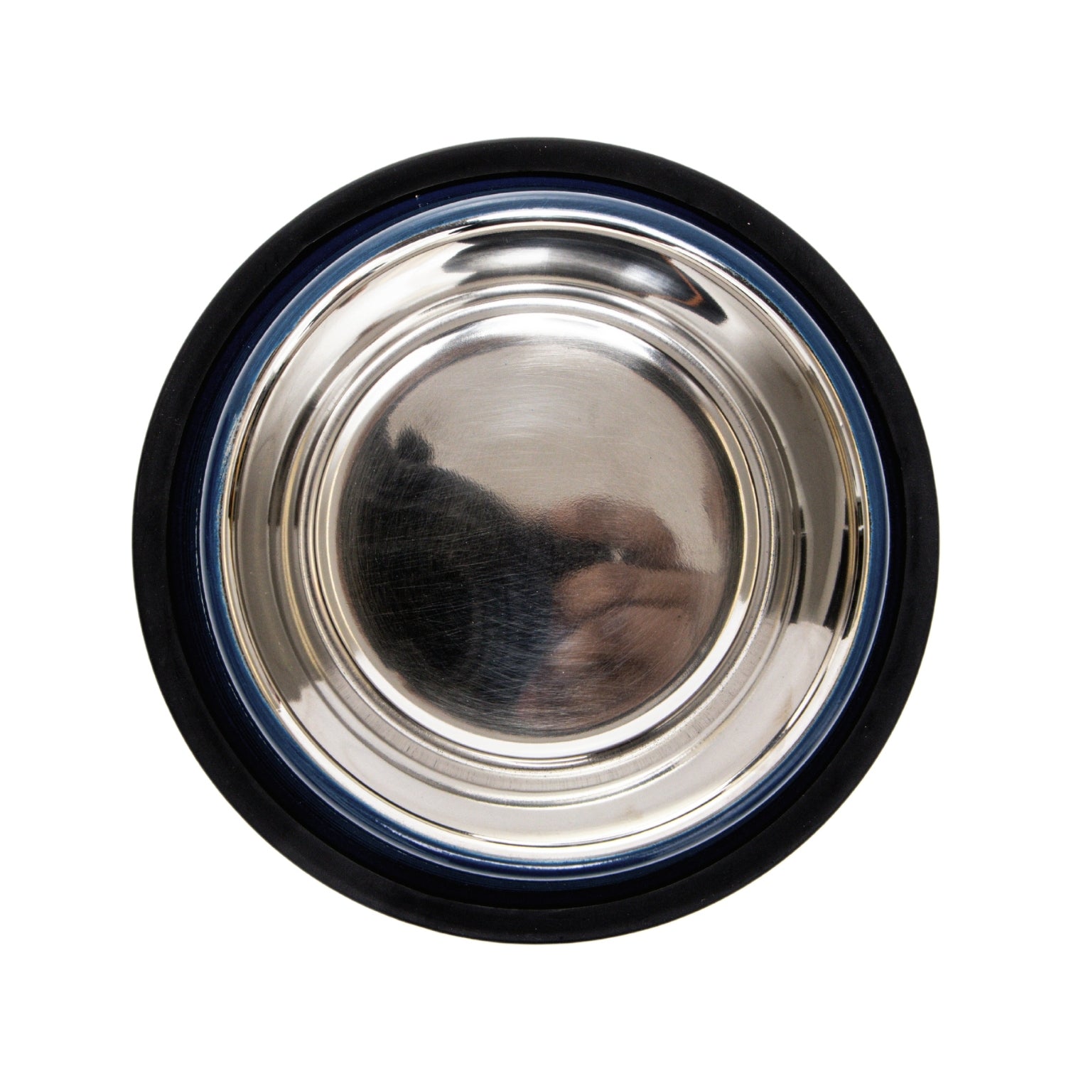 Ribbed Non-Slip Pet Bowls – Poseidon Blue (Set of 2)