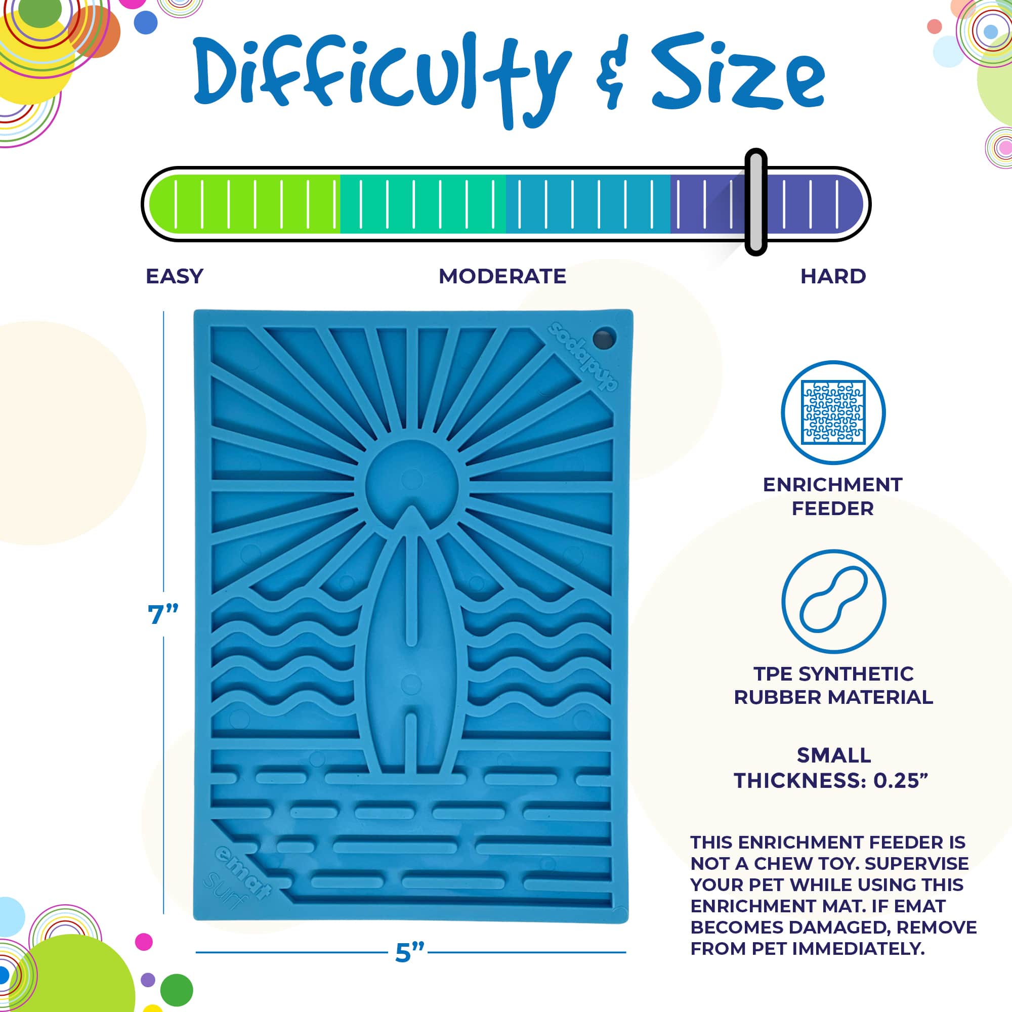 SodaPup Surfs Up Emat – Blue
