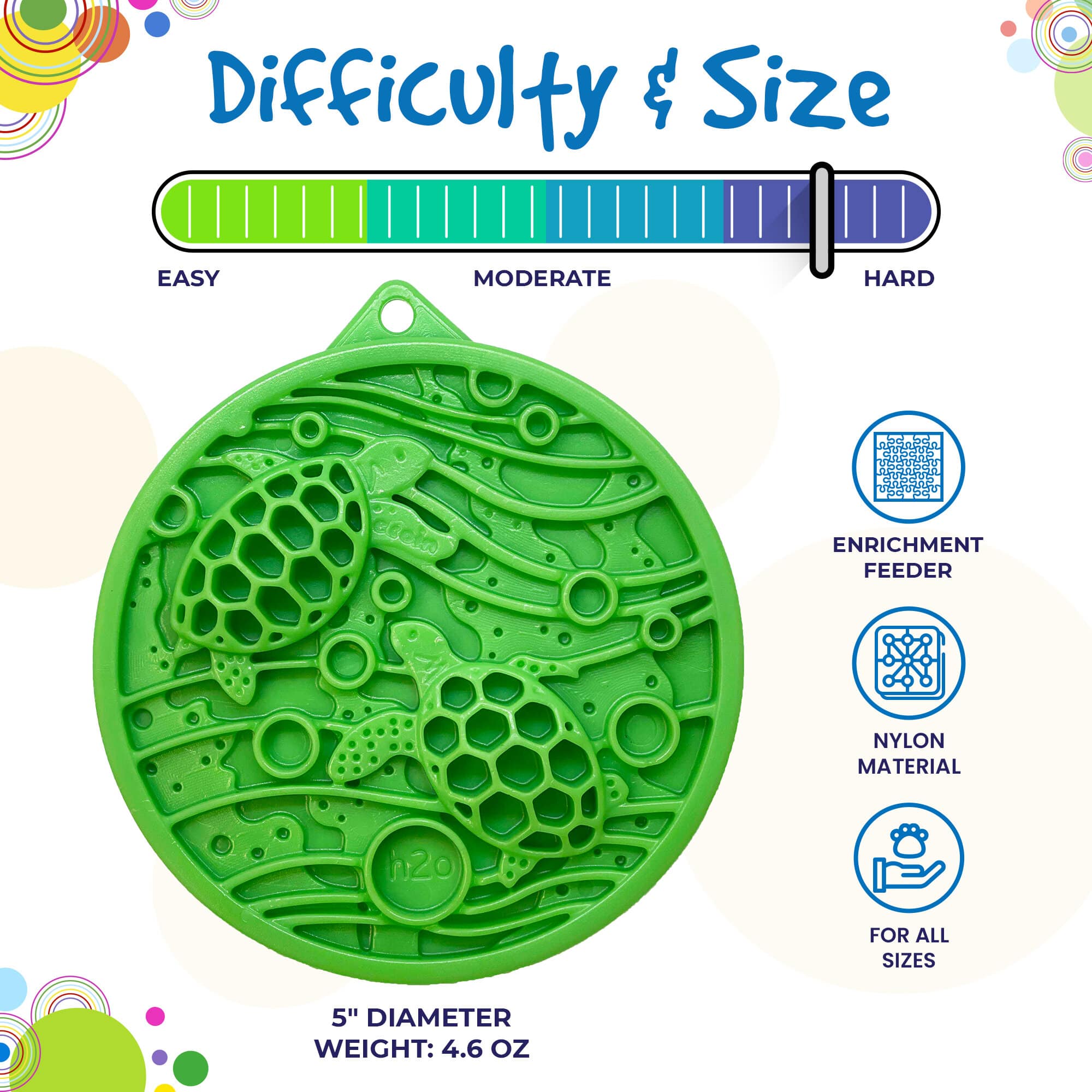 SodaPup Water Ecoin Durable Enrichment Snacking Coin – Green