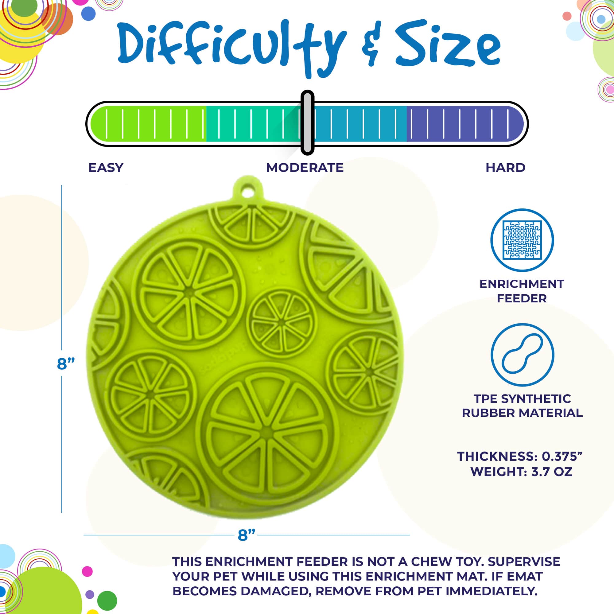 SodaPup Citrus Design Emat – Green