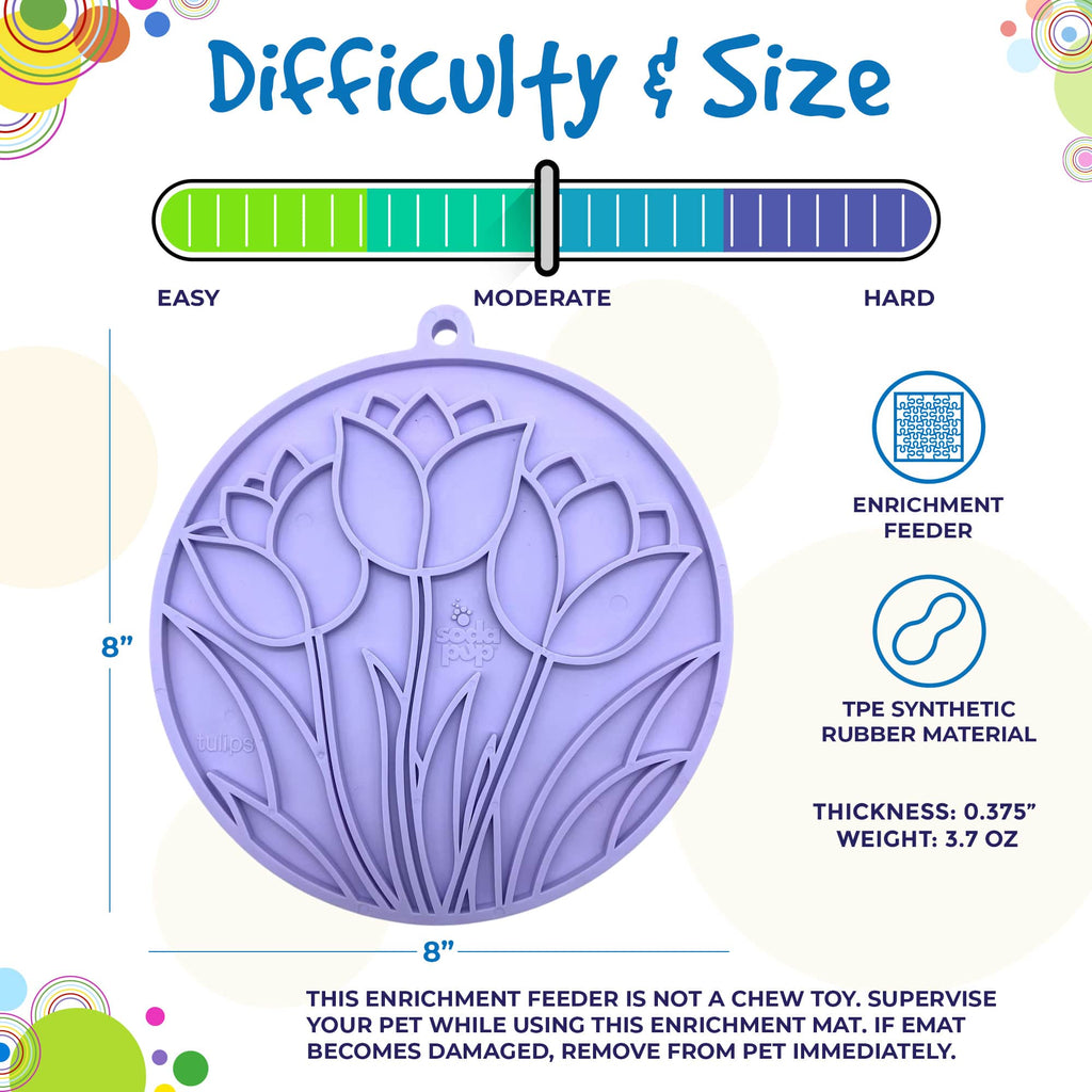 SodaPup Tulip Design Emat – Pastel Purple