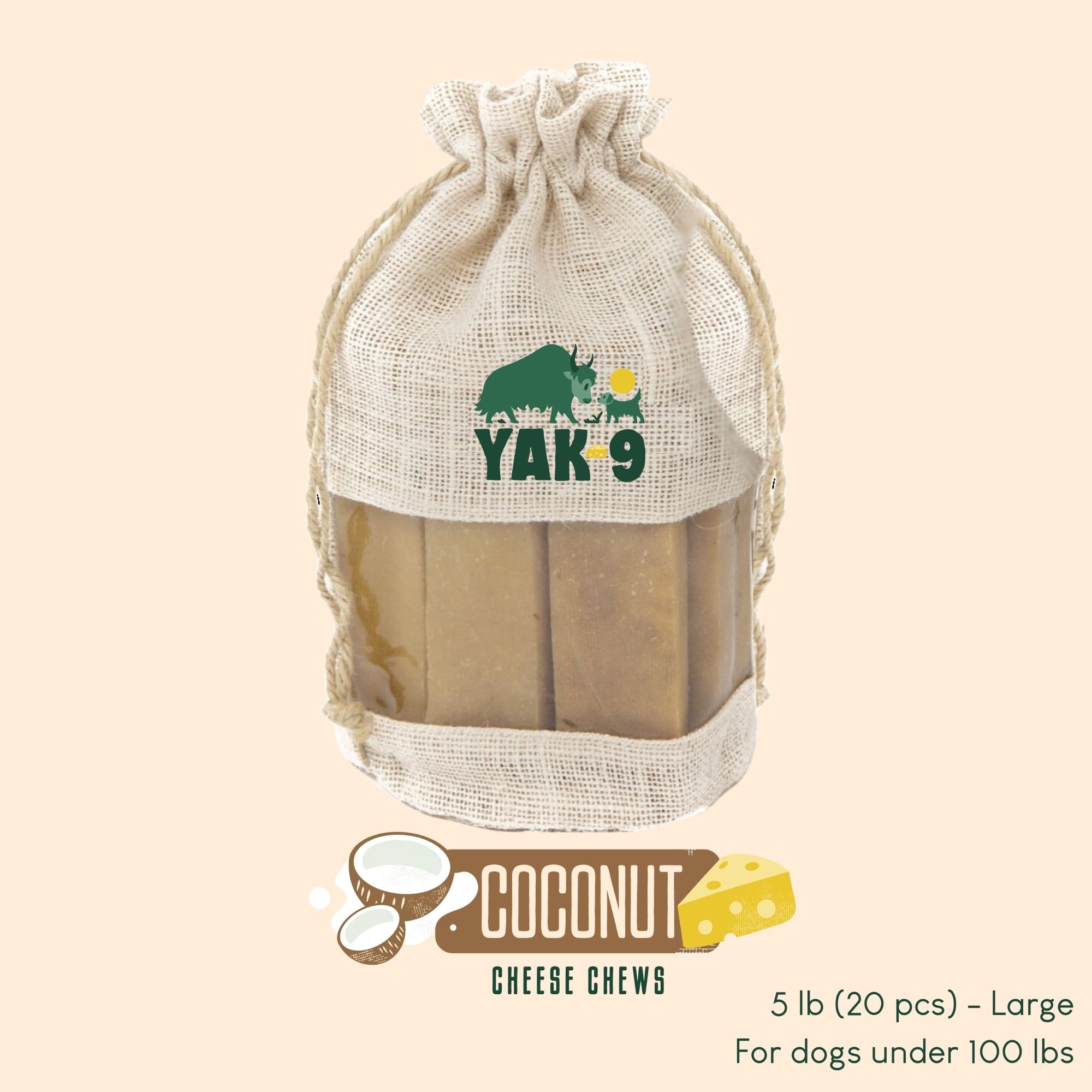 Yak9 Chews - Coconut Cheese