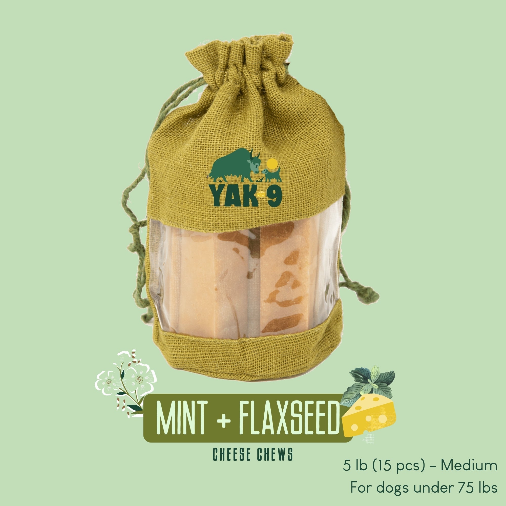 Yak9 Chews - Flaxseed & Mint