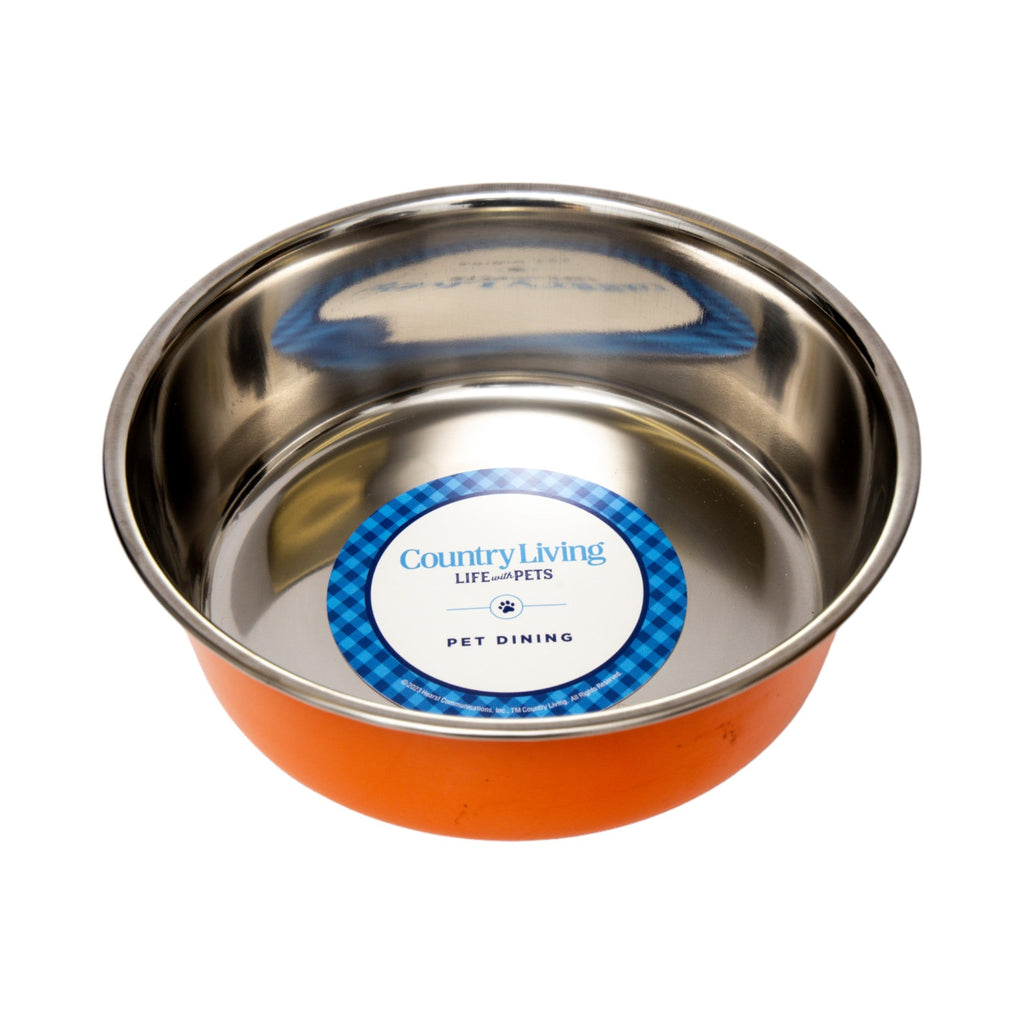 Heavy Gauge Stainless Steel Pet Bowls – Multiple Colors (Set of 2)