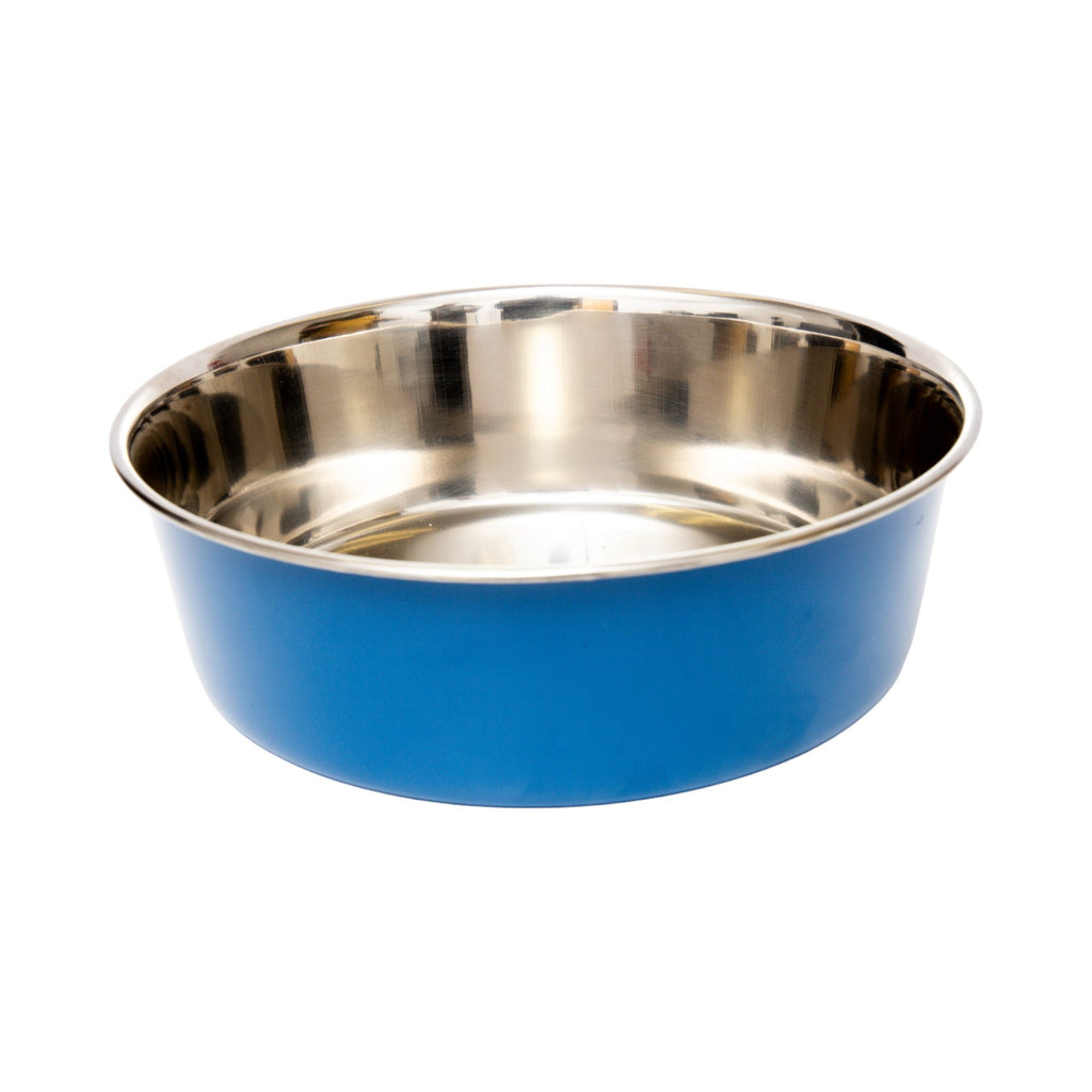 Heavy Gauge Stainless Steel Pet Bowls – Multiple Colors (Set of 2)