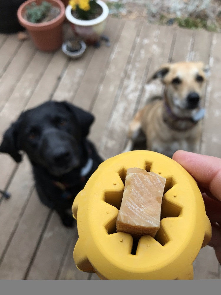 Sodapup Gear Edispenser Dog Toys - Yellow
