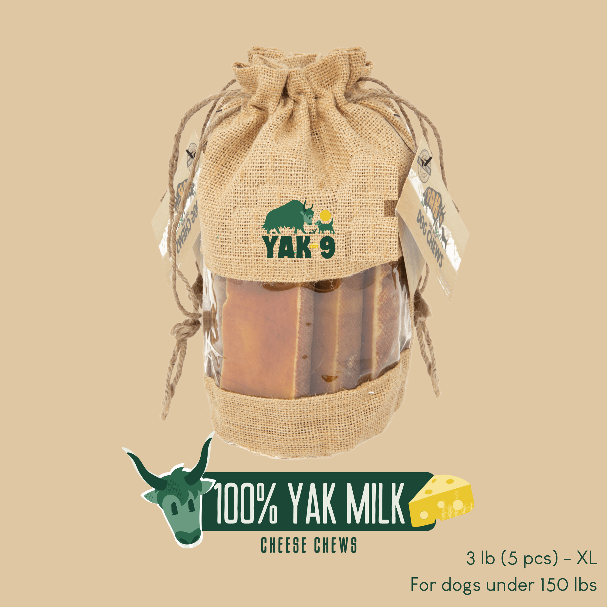 Yak9 Chews - 100% Yak Milk
