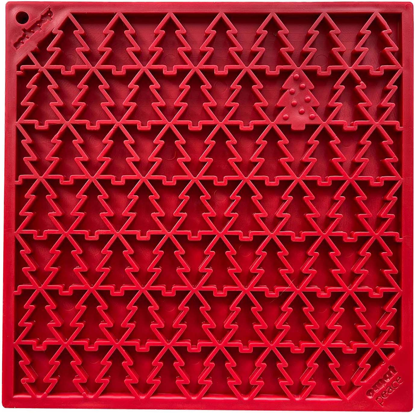 SodaPup Peace Christmas Tree Emat – Red